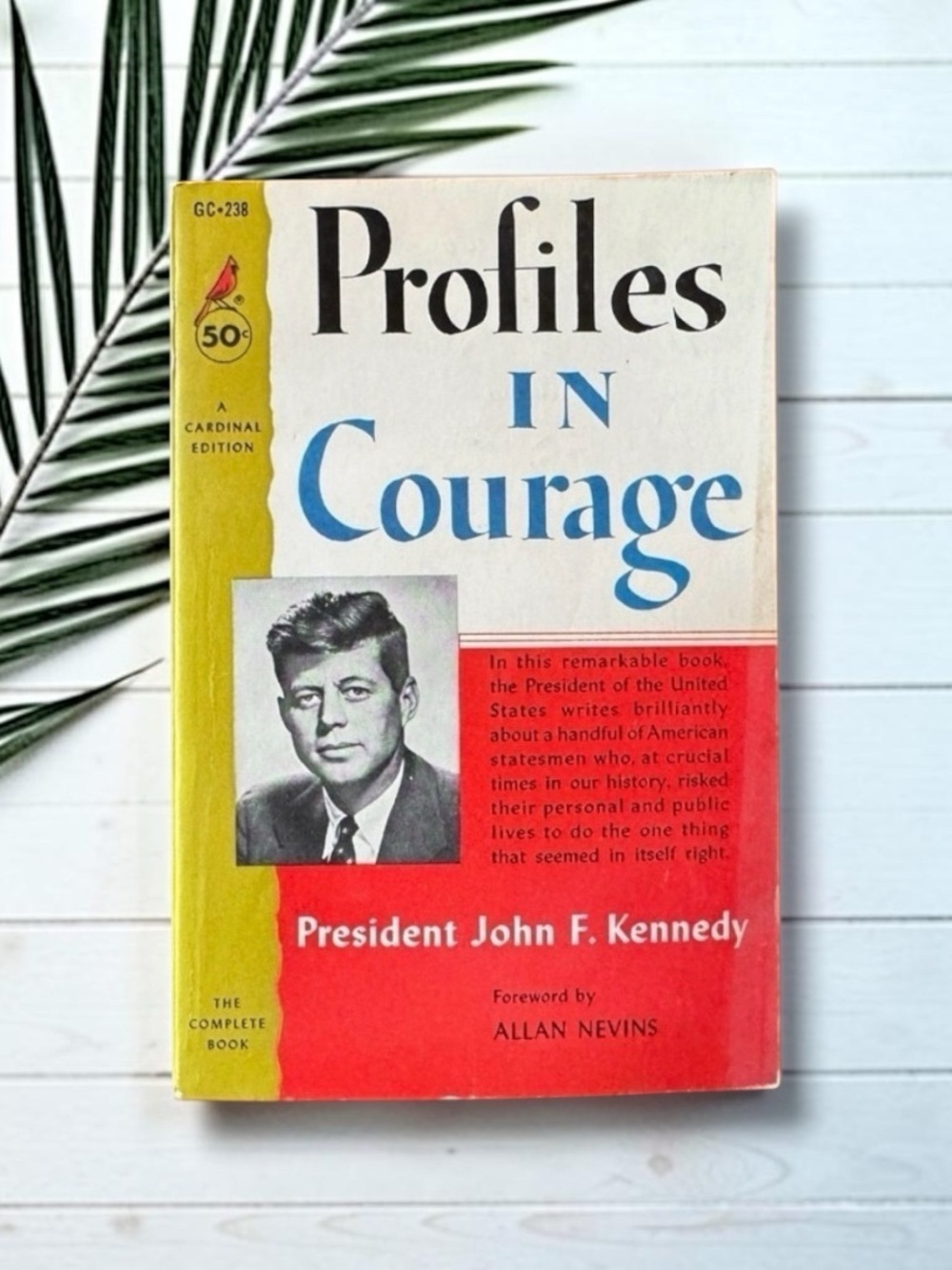 Vintage 1963 Profiles in Courage by John F. Kennedy | 24th Printing | Cardinal